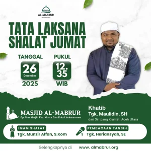 Agenda Jum'at 26 Desember 2025