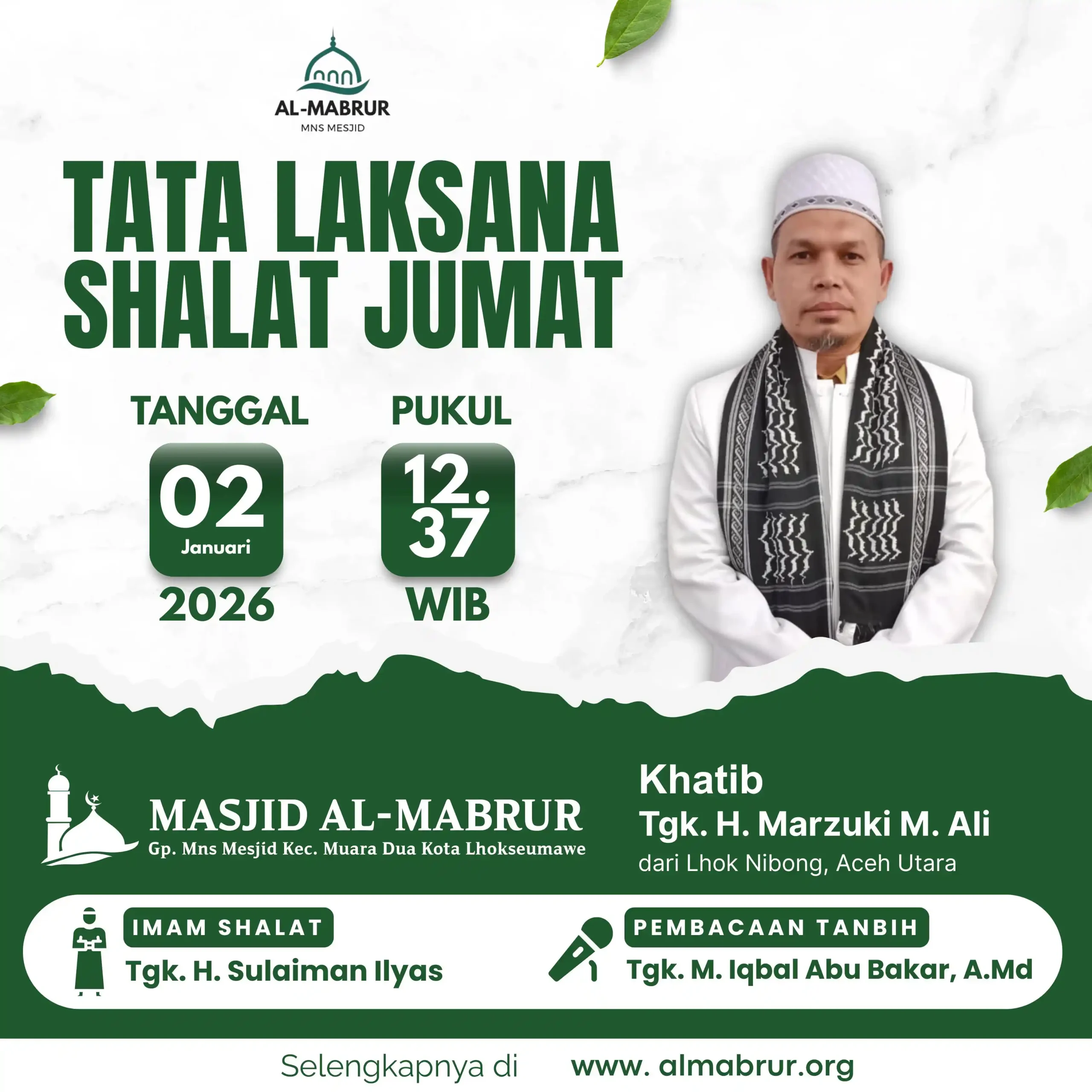 Agenda Jum'at 02 Januari 2026