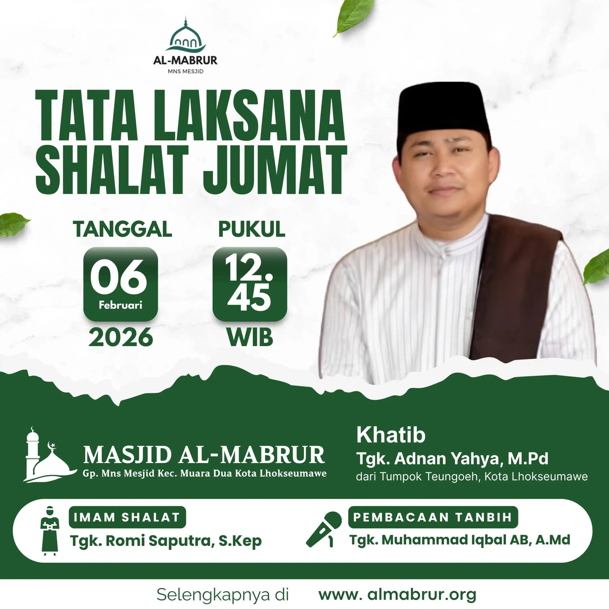 Agenda Jum'at 06 Februari 2026