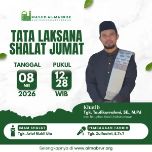 Agenda Jum'at 8 Mai 2026
