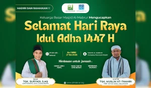 Shalat Iduladha 1447 H Masjid Al-Mabrur Digelar Besok