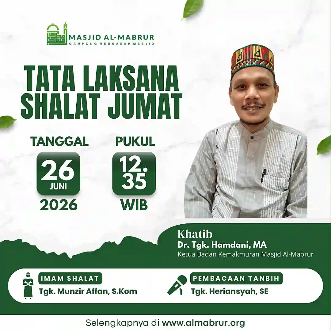 Agenda Jum'at, 26 Juni 2026
