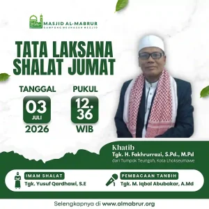 Agenda Jum'at, 3 Juli 2026