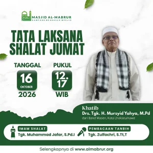 Jum'at, 16 Oktober 2026
